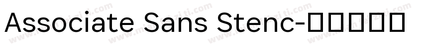 Associate Sans Stenc字体转换